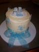 Baby Blue Christening Cake Baby Blue Christening Cake
