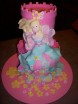 Funky flower princess cake