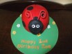Lady bug cake