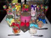 Lollipop cake and lolly buffet