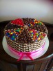 choc allsorts cake round