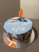 surfboard cake surfboard cake